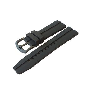 SILIKONOVÝ ŘEMÍNEK VOSTOK EUROPE 22MM PRO MODELY ALMAZ - ČERNÁ SPONA - STRAPS - ACCESSORIES