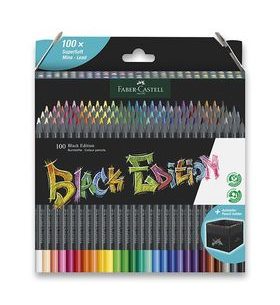 SADA PASTELKY FABER-CASTELL BLACK EDITION - 100 BAREV 0086/1164110 - PŘÍSLUŠENSTVÍ - OSTATNÍ