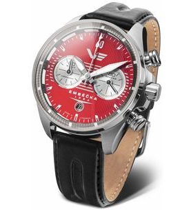 VOSTOK EUROPE LIMITOVANÁ EDICE EMBÉČKA CHRONO LINE 6S21-325A492 - ČERNÝ KOŽENÝ ŘEMÍNEK - EMBÉČKA - ZNAČKY
