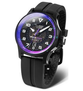 VOSTOK EUROPE EXPEDITION SOUTH POLE AUTOMATIC LINE NH35-592C760 - ČERNÝ GUMOVÝ ŘEMÍNEK - EXPEDITION NORTH POLE - ZNAČKY