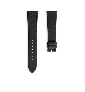 VULCAIN CARBON BLACK LEATHER STRAP - STRAPS - ACCESSORIES