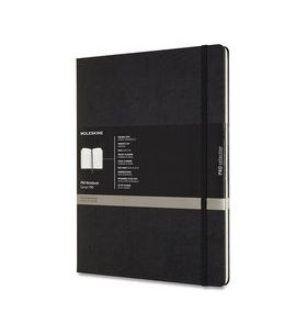 ZÁPISNÍK MOLESKINE PROFESSIONAL - TVRDÉ DESKY ČERNÝ, XXL - DIÁŘE A ZÁPISNÍKY - OSTATNÍ