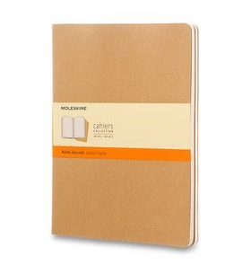 SEŠITY MOLESKINE CAHIER VÝBĚR BAREV, 3KS - MĚKKÉ DESKY - XL, LINKOVANÝ 1331/22392 - DIÁŘE A ZÁPISNÍKY - OSTATNÍ