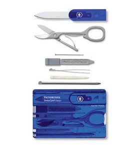 VICTORINOX SWISSCARD CLASSIC BLUE - POCKET KNIVES - ACCESSORIES