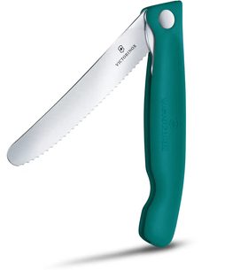 PIKNIKOVÝ NŮŽ VICTORINOX SWISS CLASSIC WAVY 11CM ZELENÝ 6.7834.FC1 - KAPESNÍ NOŽE - OSTATNÍ