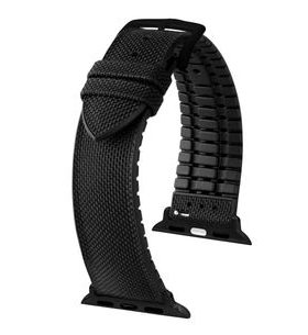 ŘEMÍNEK HIRSCH ARNE PRO APPLE WATCH - ČERNÝ - STRAPS - ACCESSORIES