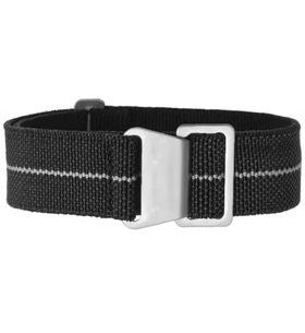 ELASTICKÝ NYLONOVÝ ŘEMÍNEK, ČERNÝ-SVĚTLE ŠEDÁ (MOTIV 26) - ŘEMÍNKY - OSTATNÍ