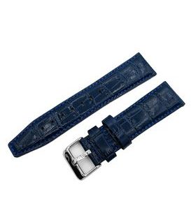 KOŽENÝ ŘEMÍNEK VOSTOK EUROPE CROCO PRO GAZ 14 LIMOUSINE NH35-565A594 - 23 MM/MODRÝ/LESKLÁ SPONA - ŘEMÍNKY - OSTATNÍ