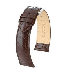 ŘEMÍNEK HIRSCH CROCOGRAIN (NO QR) - HNĚDÝ - STRAPS - ACCESSORIES