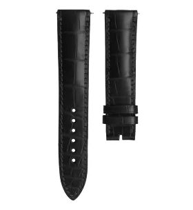 KOŽENÝ ŘEMÍNEK BIATEC | ČERNÝ Z PRAVÉHO ALIGÁTORA - 20 MM - STRAPS - ACCESSORIES