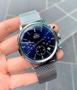 Montre Orient Chronograph KV01-C0-A Bleue – Neuve Avec étiquettes, Style Sport