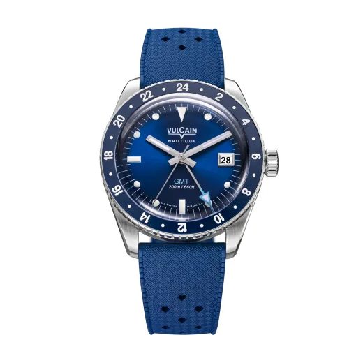 VULCAIN SKINDIVER GMT - BLUE - SKINDIVER NAUTIQUE - BRANDS