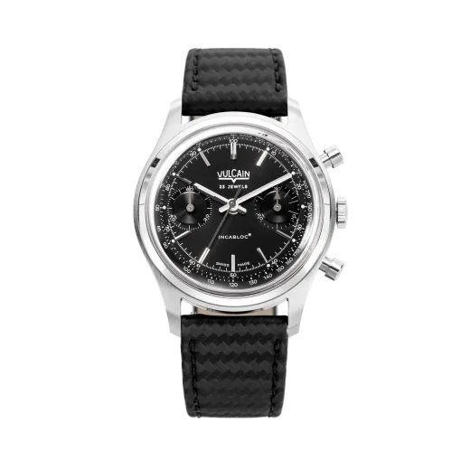 VULCAIN CHRONOGRAPH 70'S - BLACK / SILVER - CHRONOGRAPH 1970'S - BRANDS