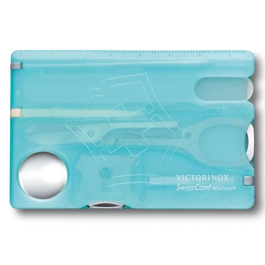 VICTORINOX SWISSCARD NAILCARE ICE-BLUE TRANSLUCENT - KAPESNÍ NOŽE - OSTATNÍ