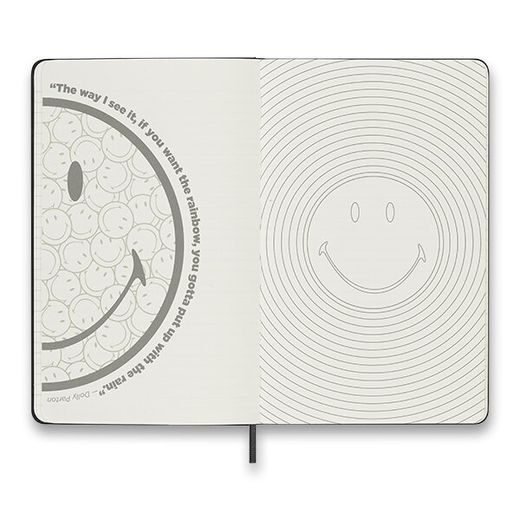 ZÁPISNÍK MOLESKINE 2023 SMILEY - TVRDÉ DESKY - L, LINKOVANÝ 1331/1917340 - DIÁŘE A ZÁPISNÍKY - OSTATNÍ