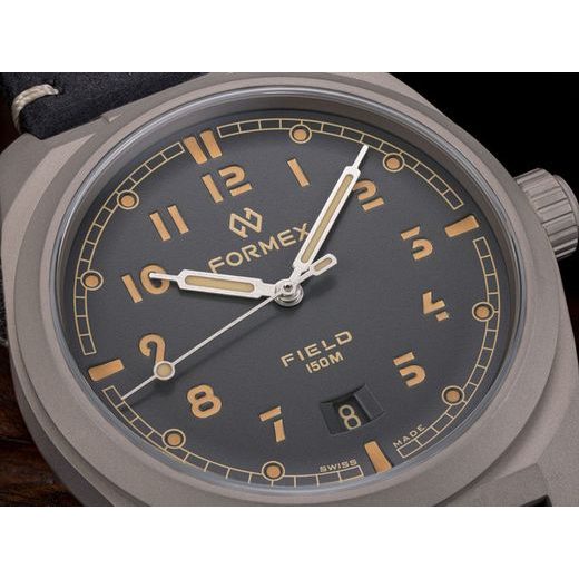 FORMEX FIELD AUTOMATIC ASH GREY NYLON-VELCRO BLACK STRAP - FIELD AUTOMATIC - BRANDS