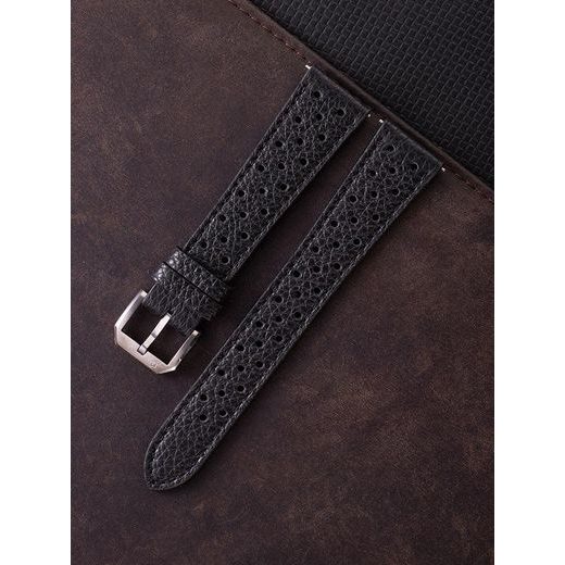 ČERNÝ KOŽENÝ RACING ŘEMÍNEK NIVADA GRENCHEN - ŘEMÍNKY - OSTATNÍ