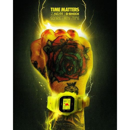 CASIO G-SHOCK DWE-5600JB-1A9ER J. BALVIN COLLABORATION - G-SHOCK - ZNAČKY