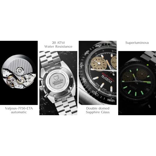 NIVADA GRENCHEN AUTOCHRON YELLOW AUTOMATIC - AUTOCHRON - BRANDS