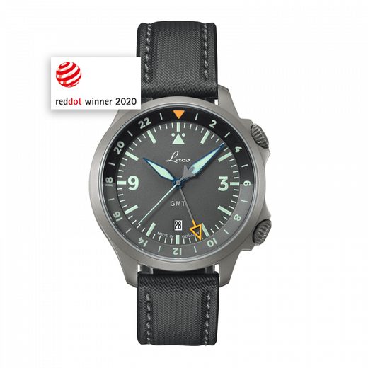 LACO FLIEGER FRANKFURT GMT GRAU - PILOT SPECIAL MODELS - ZNAČKY