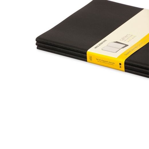 SEŠITY MOLESKINE CAHIER 3KS - TVRDÉ DESKY - XL, ČTVEREČKOVANÝ 1331/2239301 - DIÁŘE A ZÁPISNÍKY - OSTATNÍ