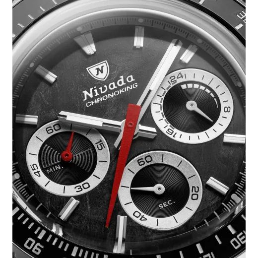 NIVADA GRENCHEN CHRONOKING MECAQUARTZ RACING BLACK - INTER. BEZEL - CHRONOMASTER - BRANDS