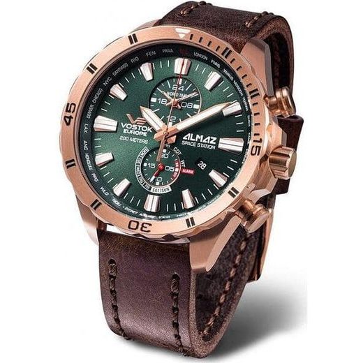 VOSTOK EUROPE ALMAZ MULTIFUNCTIONAL LINE YM8J-320B656 - ALMAZ SPACE STATION - BRANDS