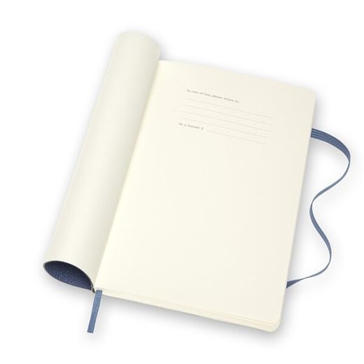 KOŽENÝ ZÁPISNÍK MOLESKINE - MĚKKÉ DESKY - L, LINKOVANÝ MODRÝ 1331/1727242 - DIARIES AND NOTEBOOKS - ACCESSORIES