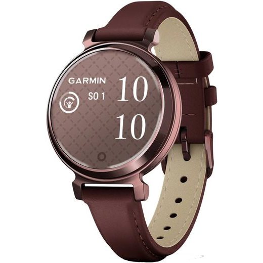 GARMIN LILY® 2 CLASSIC DARK BRONZE / MULBERRY LEATHER BAND 010-02839-03 - LILY 2 - ZNAČKY