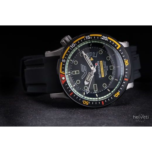 VOSTOK EUROPE BATISCAFOS AUTOMATIC NH35-511E767 - BLACK RUBBER STRAP - BATISCAFOS - BRANDS