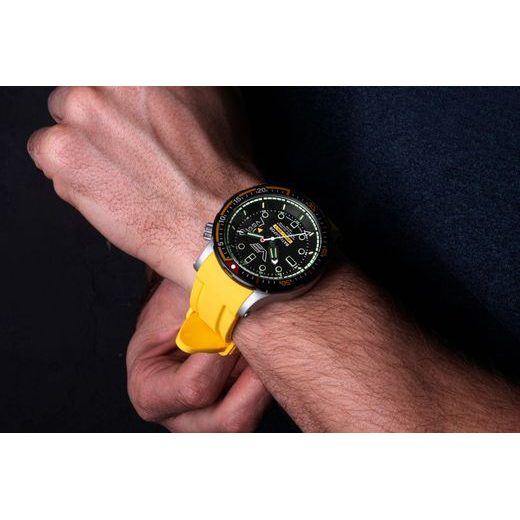 VOSTOK EUROPE BATISCAFOS AUTOMATIC NH35-511E767 - YELLOW RUBBER STRAP - BATISCAFOS - BRANDS