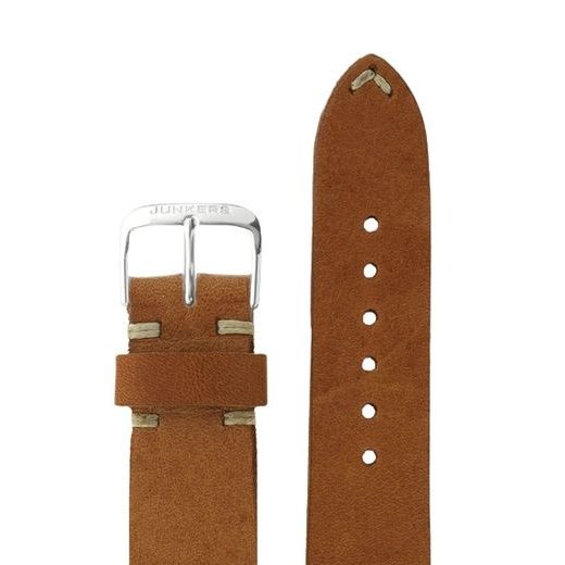 VINTAGE JUNKERS LEATHER STRAP 22MM - LIGHT BROWN - STRAPS - ACCESSORIES