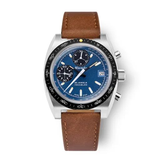NIVADA GRENCHEN AUTOCHRON BLUE AUTOMATIC - AUTOCHRON - BRANDS