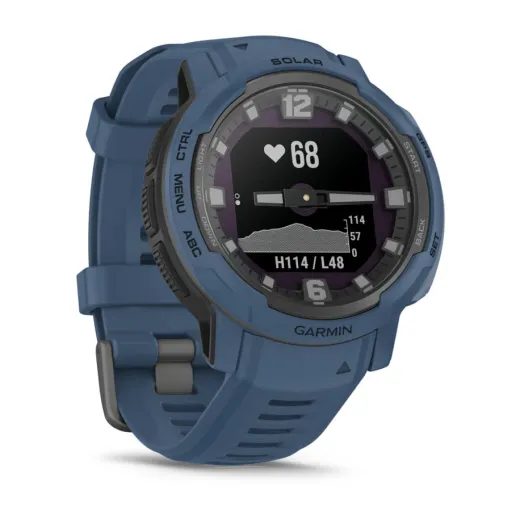 GARMIN INSTINCT® CROSSOVER SOLAR TIDAL BLUE - 010-02730-02 - INSTINCT CROSSOVER - BRANDS