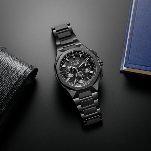 CITIZEN ATTESA SPACESHIP SATELLITE WAVE GPS CC4105-69E - SUPER TITANIUM - ZNAČKY
