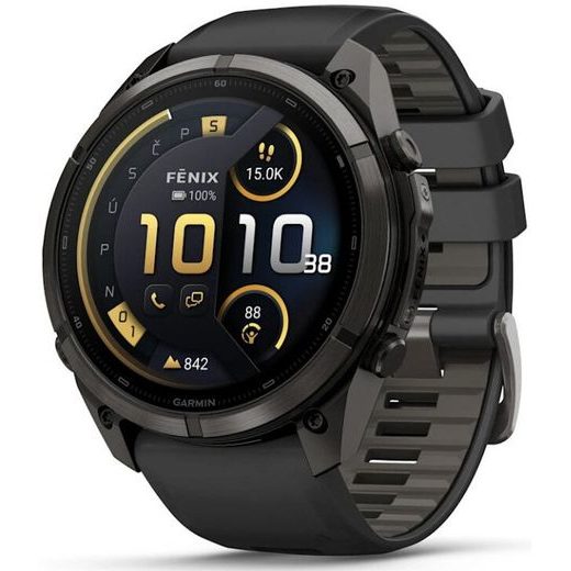 GARMIN FENIX® 9 PRO INREACH - 51 MM, CARBON GRAY DLC TITANIUM BLACK/PEBBLE 010-04337-11 - FENIX 9 PRO INREACH - ROBNE MARKE