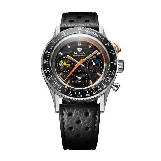 NIVADA GRENCHEN CHRONOKING MECAQUARTZ RACING CARBON - INTER. BEZEL - CHRONOMASTER - BRANDS