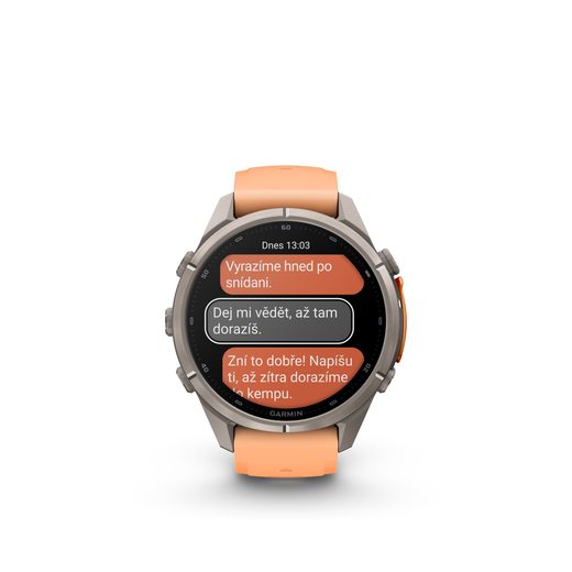 GARMIN FENIX® 9 PRO INREACH - 43 MM, TITANIUM SHELL PINK / AUTUMN ORANGE 010-04335-06 - FENIX 9 PRO INREACH - ZNAČKY