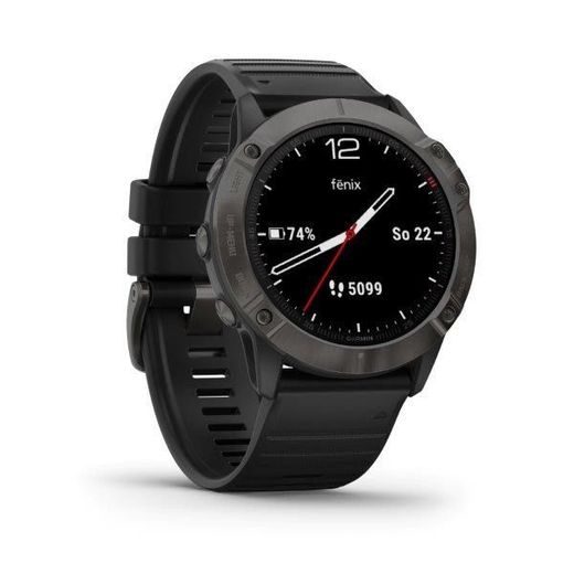 GARMIN FENIX6X PRO SAPPHIRE, GRAYDLC/BLACK BAND (MAP/MUSIC) 010-02157-11 - FENIX 6X - ZNAČKY