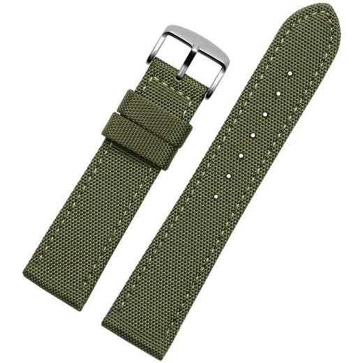 STRAP NYLON/LEATHER GREEN - STRAPS - ACCESSORIES