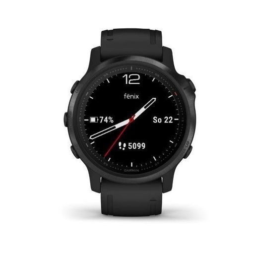 GARMIN FENIX6S PRO GLASS, BLACK/BLACK BAND (MAP/MUSIC) 010-02159-14 - GARMIN - ZNAČKY