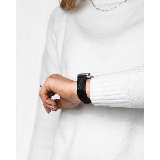HIRSCH ARNE STRAP FOR APPLE WATCH - BLACK - STRAPS - ACCESSORIES