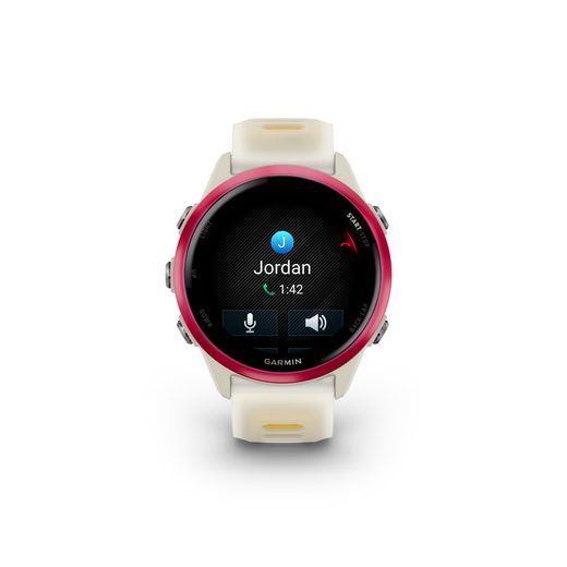 GARMIN FORERUNNER® 570 - 42MM RASPBERRY ALUMINUM BEZEL, TRANSLUCENT BONE/MANGO STRAP 010-02970-02 - FORERUNNER 570 - BRANDS