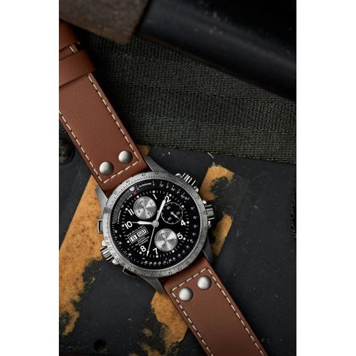 HAMILTON KHAKI AVIATION X-WIND AUTO CHRONO H77616533 - KHAKI AVIATION - BRANDS