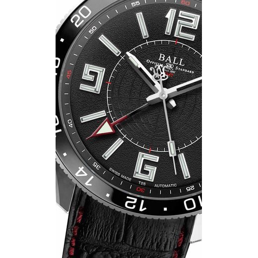 BALL ENGINEER MASTER II PILOT GMT GM3090C-LLAJ-BK - BALL - ZNAČKY