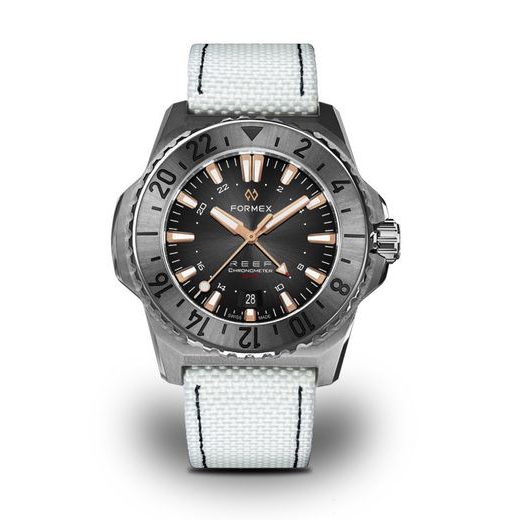 FORMEX REEF GMT AUTOMATIC CHRONOMETER BLACK DIAL WITH ROSE GOLD - REEF - BRANDS