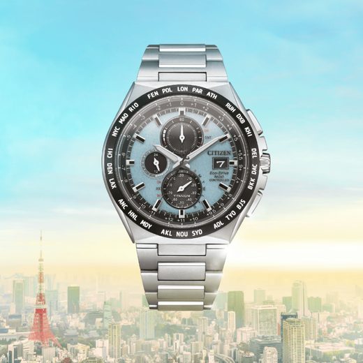 CITIZEN WORLDTIME RADIO CONTROLLED SUPER TITANIUM AT8238-84M - SUPER TITANIUM - MĂRCI