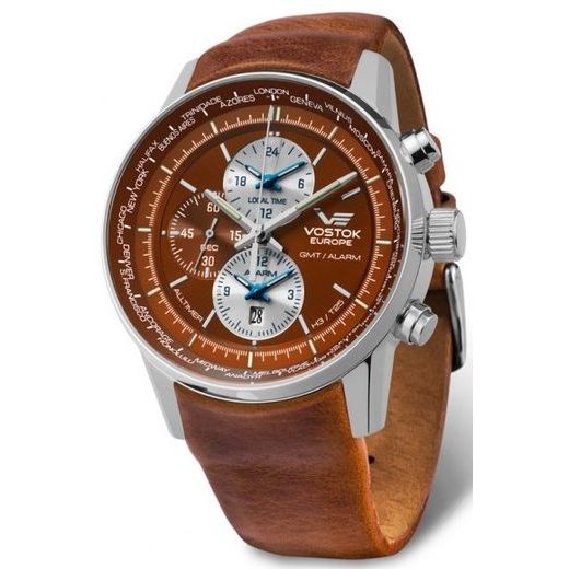 VOSTOK EUROPE GAZ-14 WORLD TIMER/ALARM LINE YM26/565A292 - VOSTOK EUROPE - BRANDS