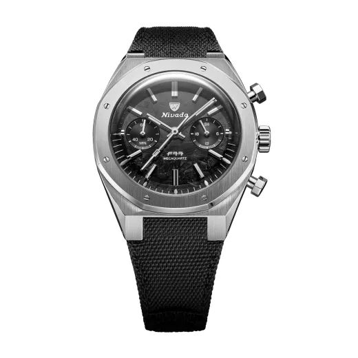 NIVADA GRENCHEN F77 CHRONOGRAPH MECAQUARTZ CARBON 38 MM - F77 - BRANDS