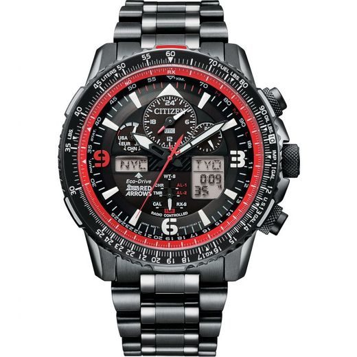 CITIZEN SKYHAWK A-T RED ARROWS BLACK LIMITED EDITION JY8087-51E - PROMASTER - ZNAČKY